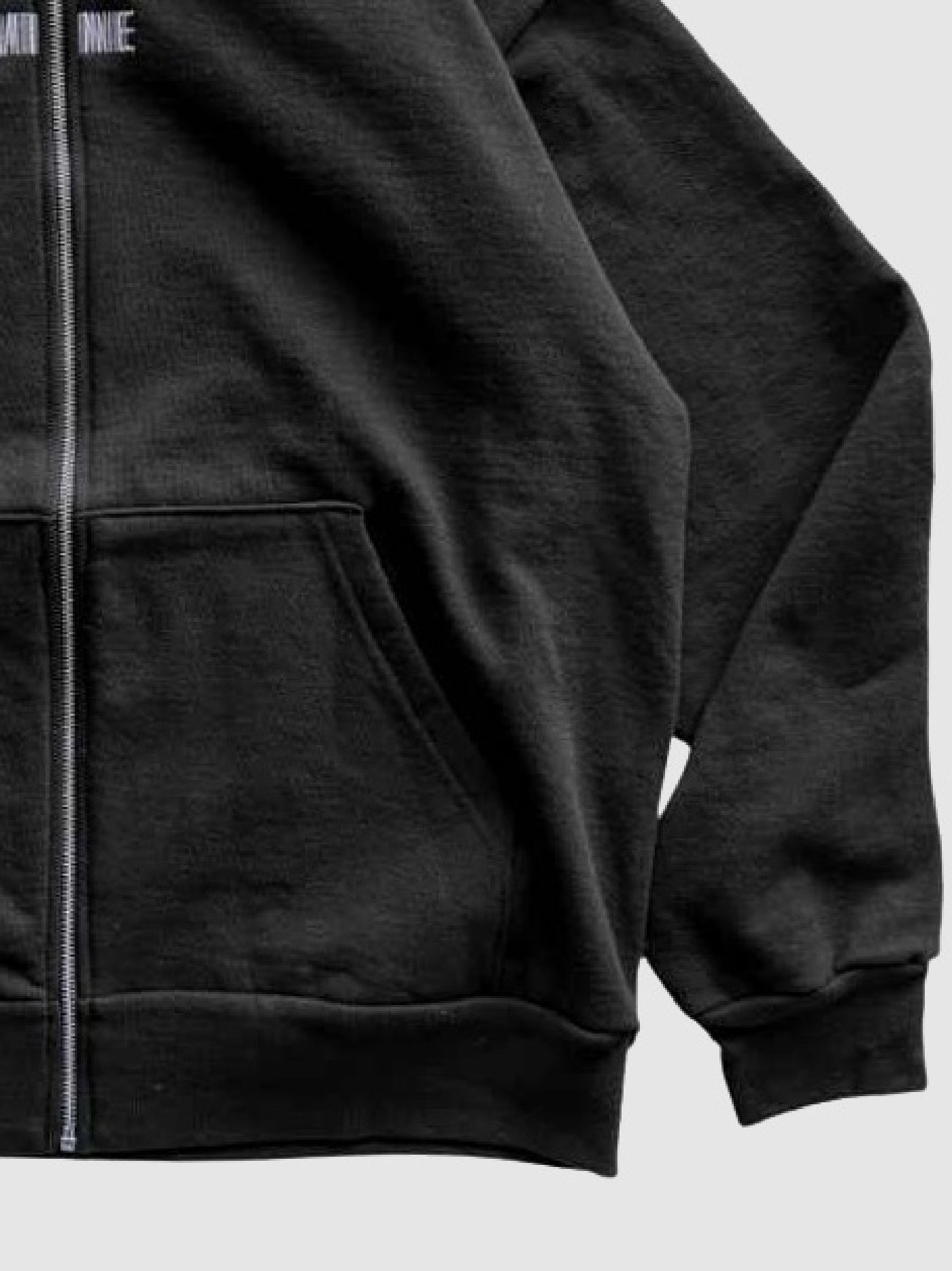 【1.24 (Sat) 12:00 Release】MINE USA | Embroidery Zip Up Hoodie - Black