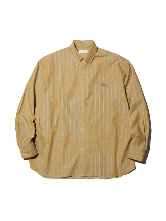 RADIALL | LAIDBACK - B.D. COLLARED SHIRT L/S - Root Beer