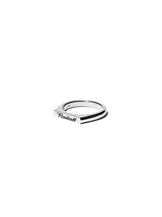 RADIALL | SCRIPT PINKY SIGNET RING -  925 Silver