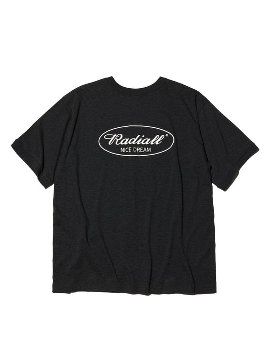 RADIALL | OVAL CREW NECK T-SHIRT S/S - Heather Black