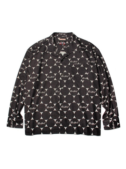 GOOD HELLER | BIG DOTS PATTERN COTTON NELL L/S SHIRT - Black