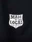 GOOD HELLER | TWO TONE CREW NECK SWEAT - Blue/Black