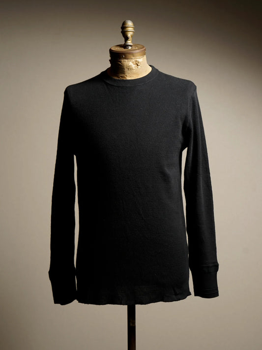 GLADHAND & Co. | WAFFLE L/S T-SHIRTS - Black