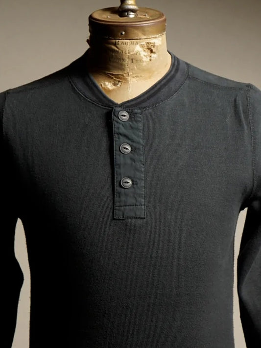 GLADHAND & Co. | THICK HENRY L/S T-SHIRTS - Black